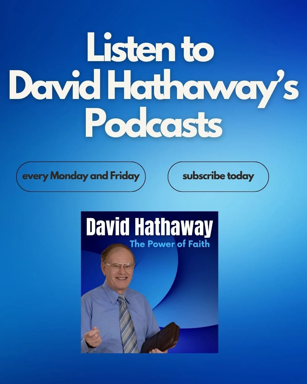 Listen to David Hathaway's Podcasts everywhere you listen to podcasts! New episodes every Monday and Friday.