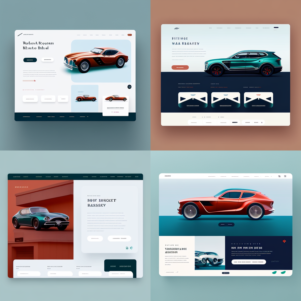 UI/UX layout explorations