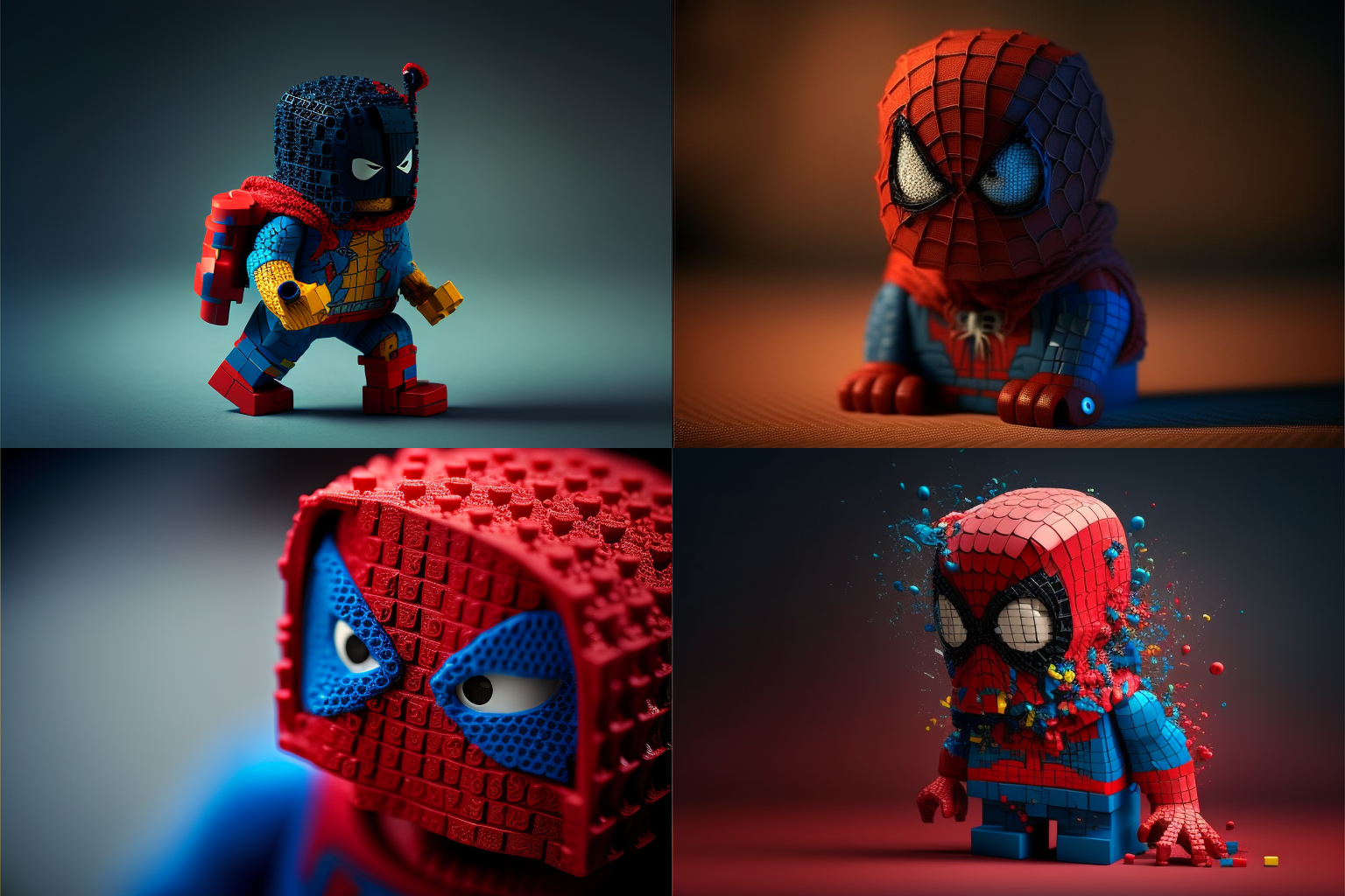 Lego inspired Spidey character