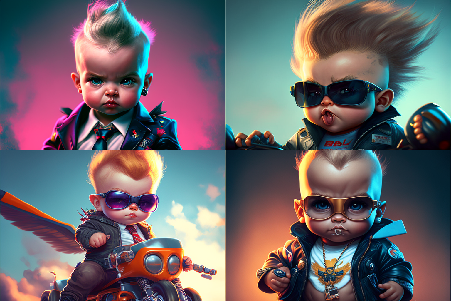 Baby boss photo-realistic character art