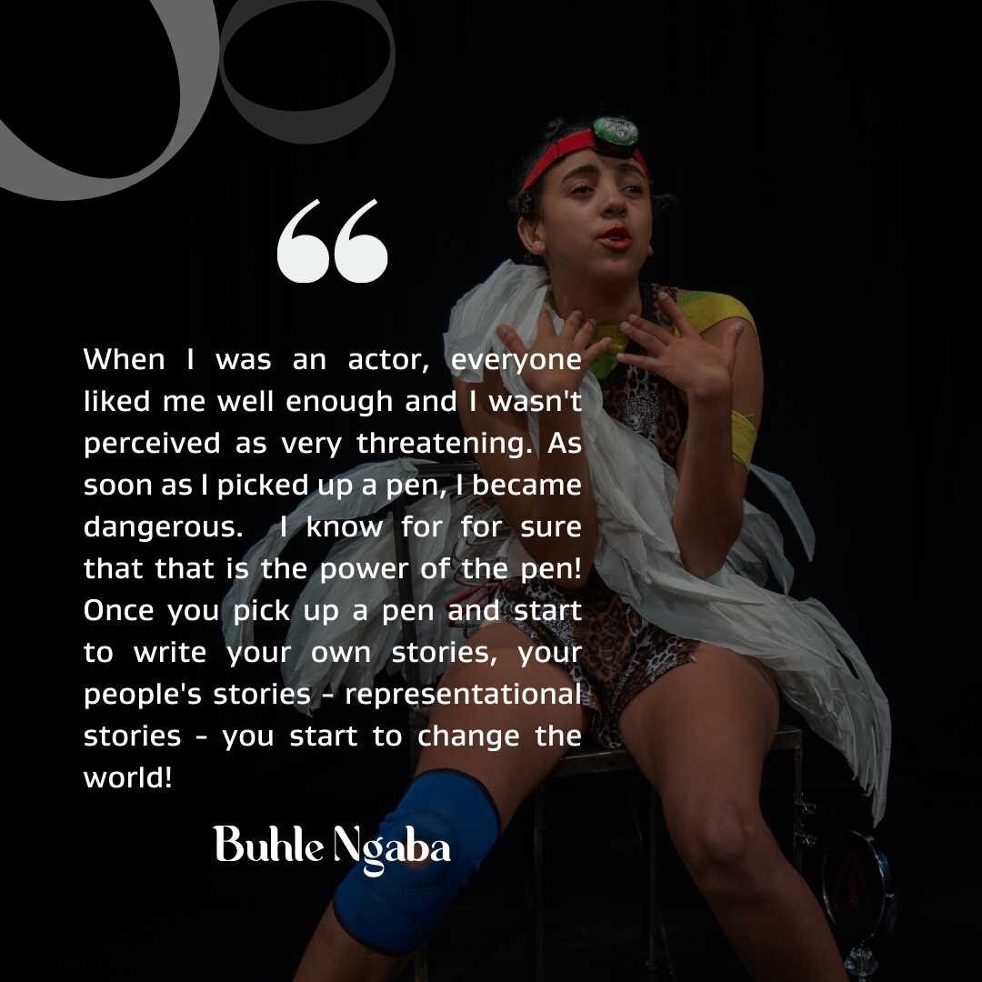 From the mouth of our feature writer - Buhle Ngaba 🖊

In 2018, Buhle played Bianca in an all-women&nbsp;cast of The Taming of the Shrew&nbsp;for the annual&nbsp; Maynardville Theatre (SA) offering, solidifying the experience she had gained at the RS
