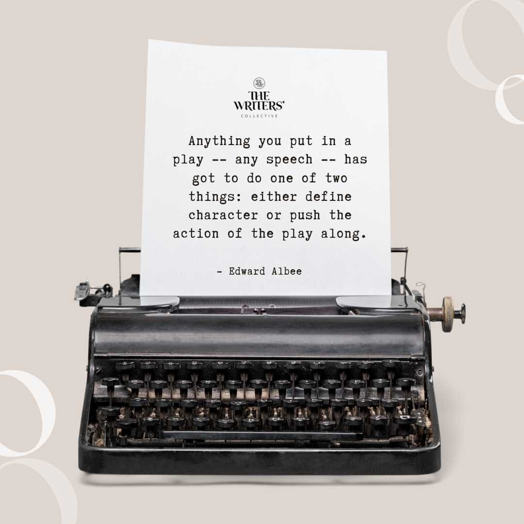 Edward Albee was a wise man!

When writing characters for performance, playwrights need to answer these questions - What role do the characters play in the play? What is their purpose? 

Playwrighting is an artform!

#thewriterscollective #writers #s