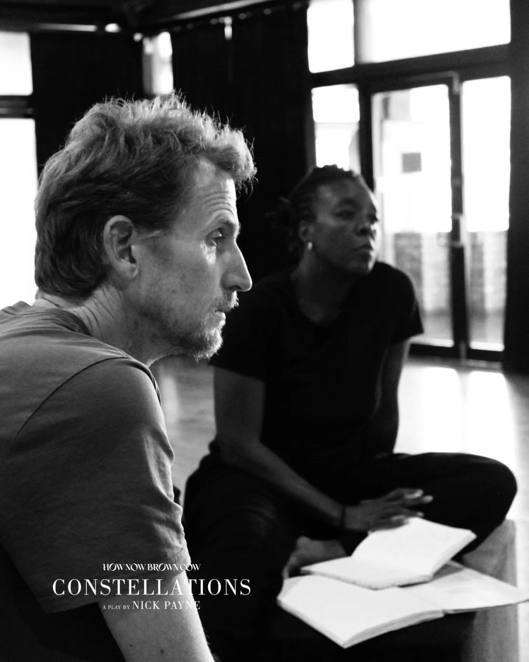 In the rehearsal room, questions become conversations. Conversations become possibilities.

Constellations invites you into a world where every choice creates a new reality. This is a critically acclaimed two-hander that blends science and storytelli
