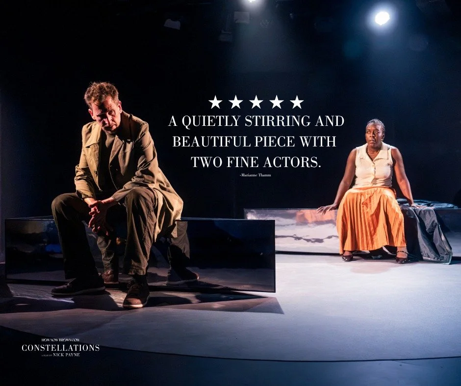 "What if we went there? Did that?"

Marianne Thamm describes the production as:

"A quietly stirring and beautiful piece with two fine actors who catch frequencies and shapeshift into two people and a million possible outcomes... thoug