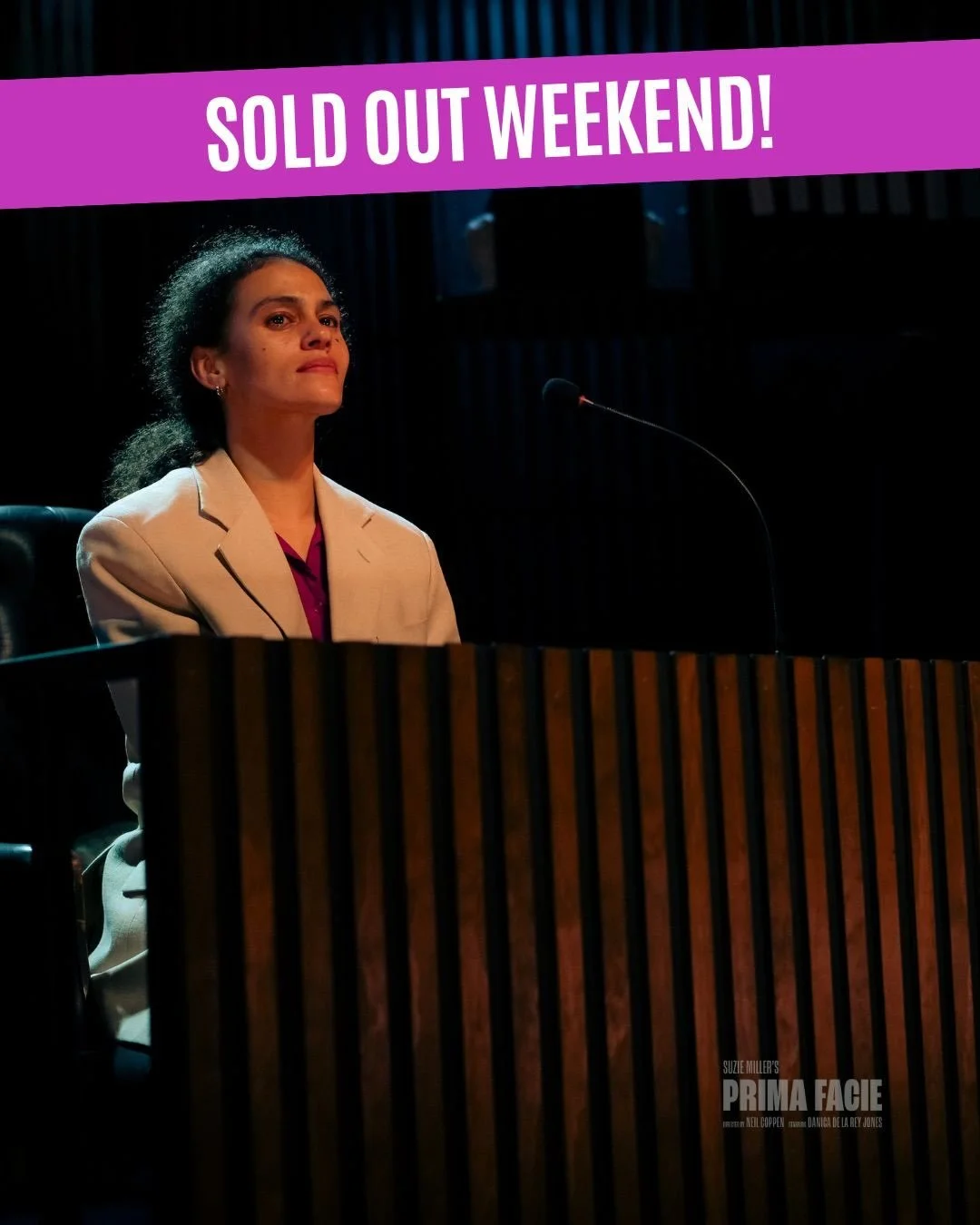 A SOLD OUT weekend for Prima Facie!

A powerful, unflinching story about consent, justice, truth and the devastating realities of sexual violence - brought to life by the phenoemal Dania De Lay Ray Jones!

This weekend, the theatre was full.
This is 