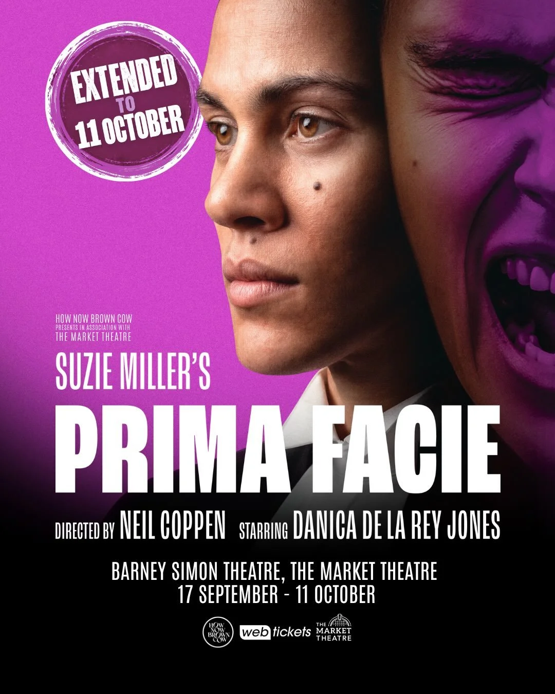 Prima Facie has been EXTENDED to the 11th of October!

After a hugely successful run at the Market Theatre and rave reviews from audiences and critics alike, Prima Facie will play for an extended run.

If you have not seen this powerful production ye