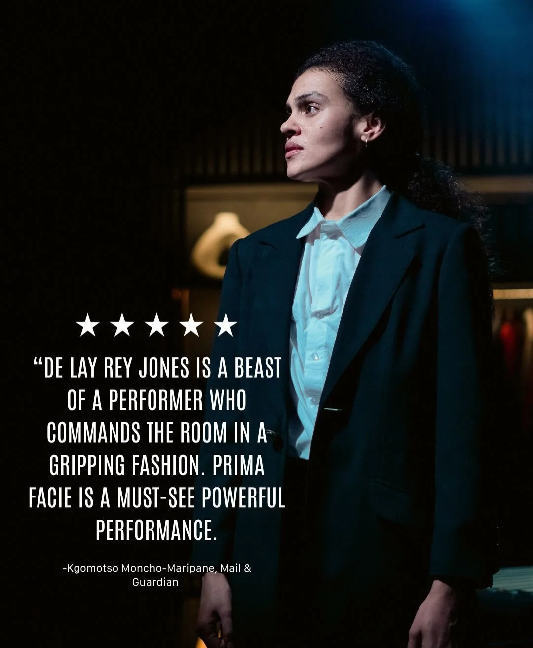 Prima Facie has been receiving some powerful reviews, and we&rsquo;re grateful to see the conversation continuing in such a critical and poignant moment in South Africa.

If you haven&rsquo;t seen it yet, there&rsquo;s still time.

Prima Facie is a s