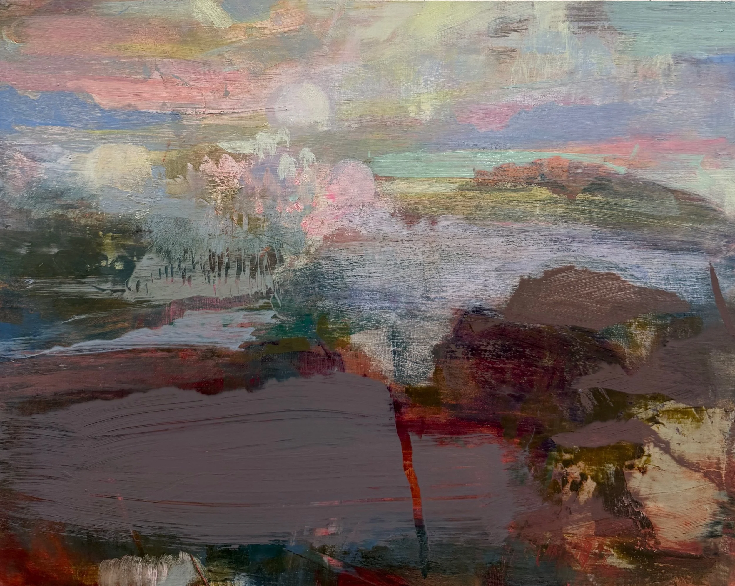 SOFT HORIZON | Mixed media on panel