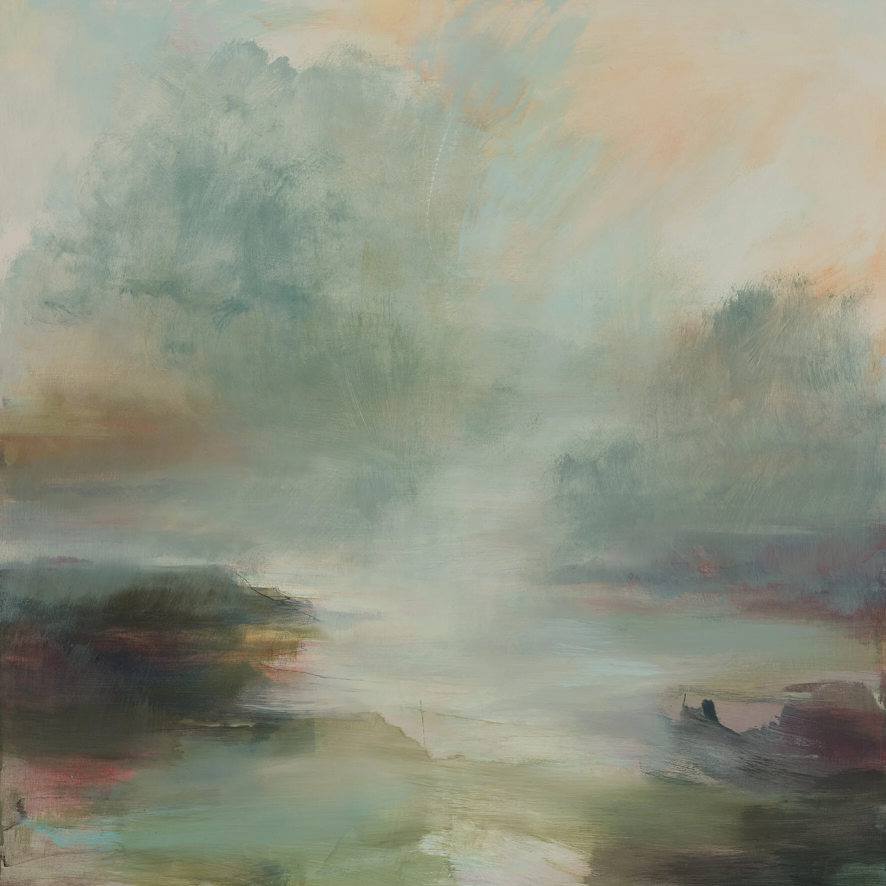 BURNISHED SKIES
Oil on canvas with gold leaf
120 x 90 cm