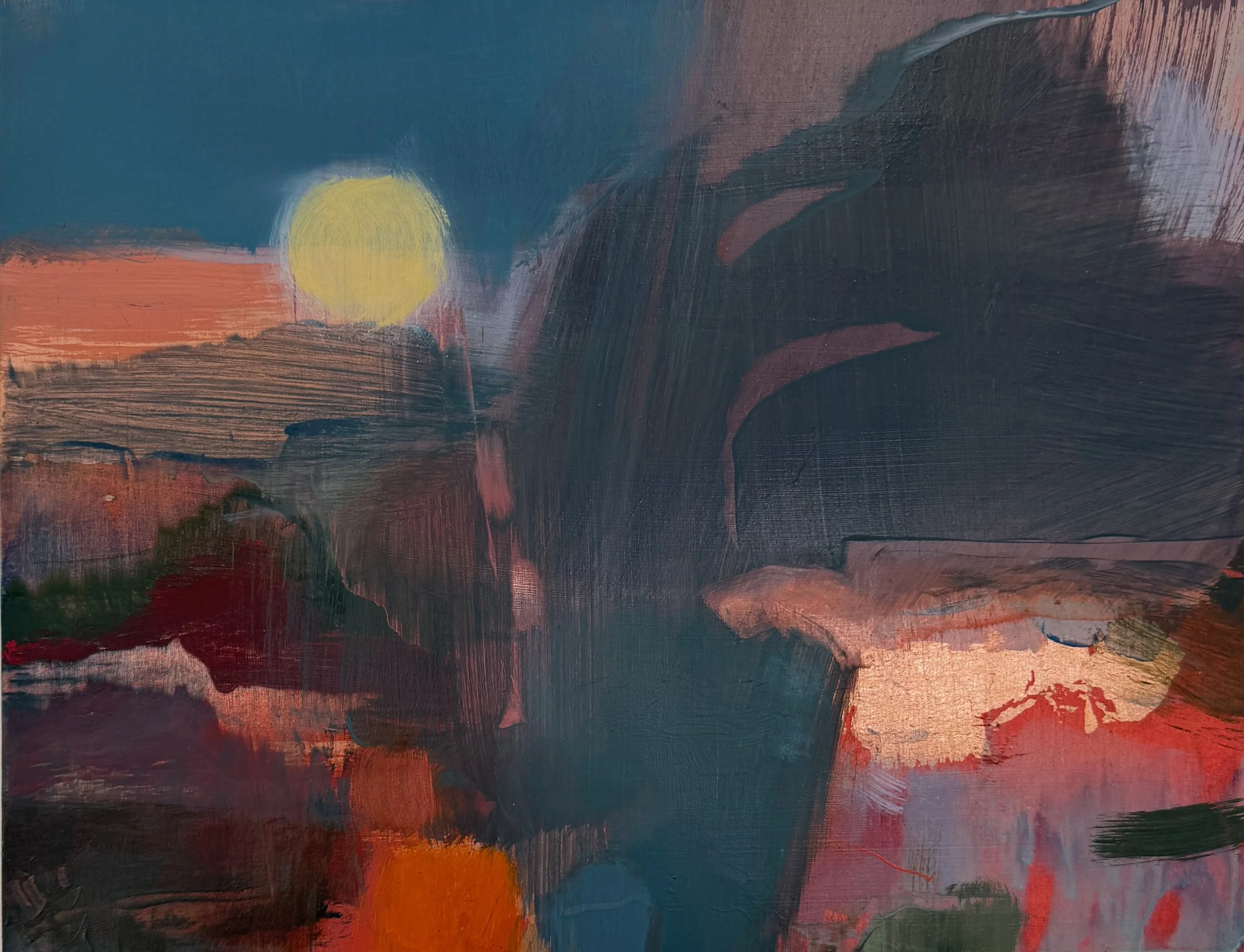 THE SUN REMAINS| Mixed media on paneL