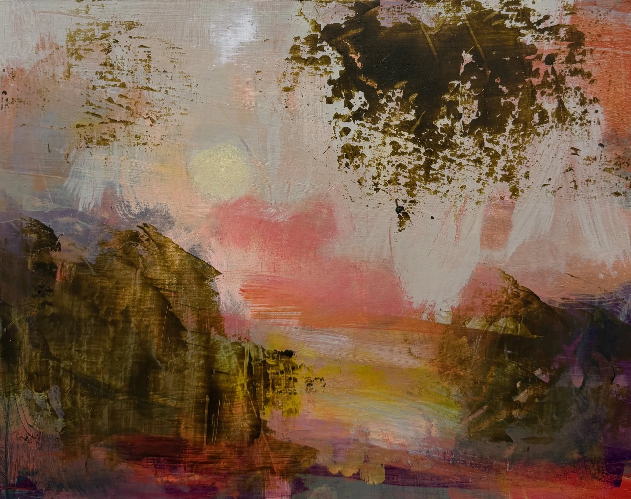 BEYOND THE TREES| OIL on panel