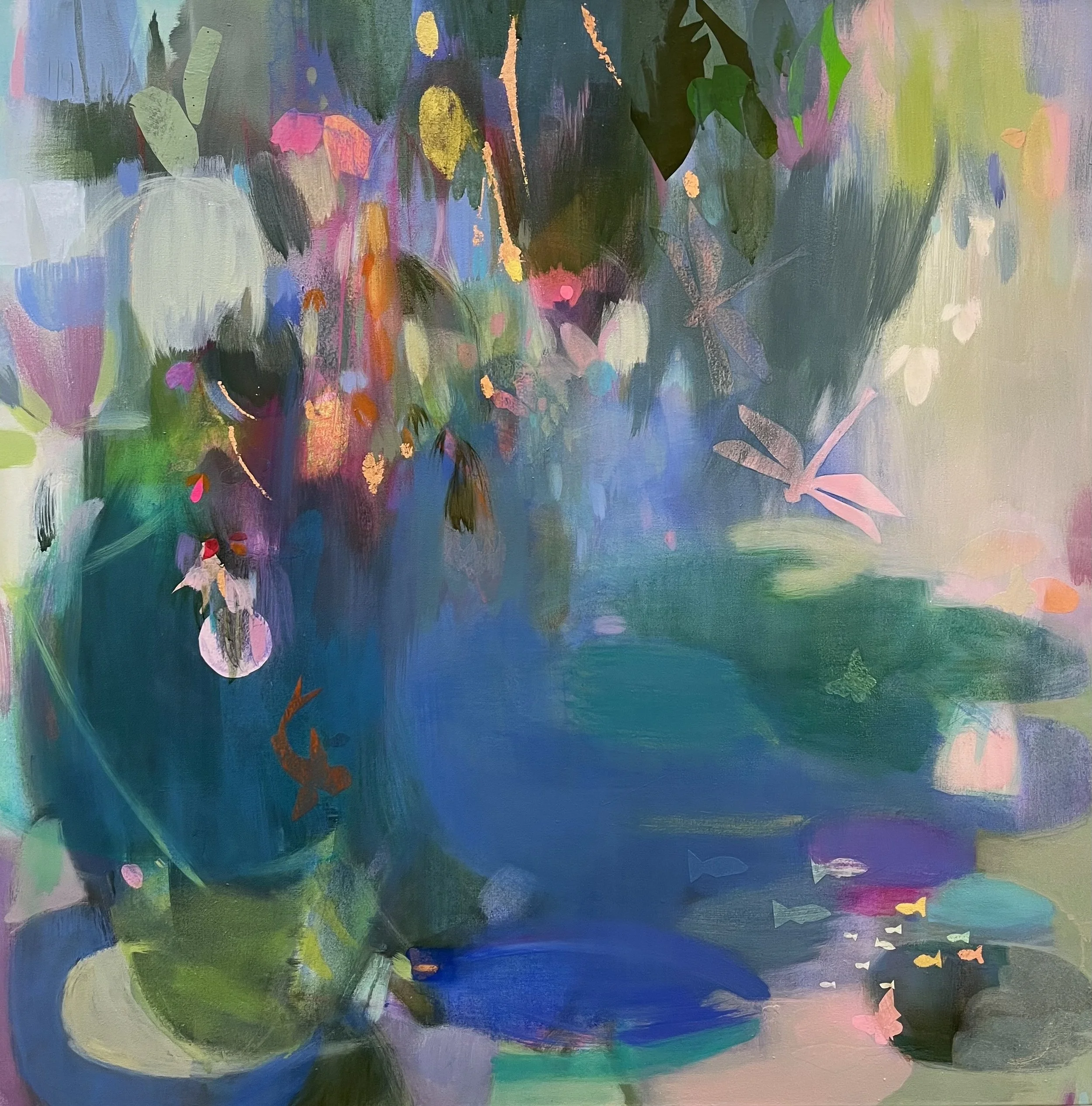 SUMMER GLINTS | Mixed media on canvas