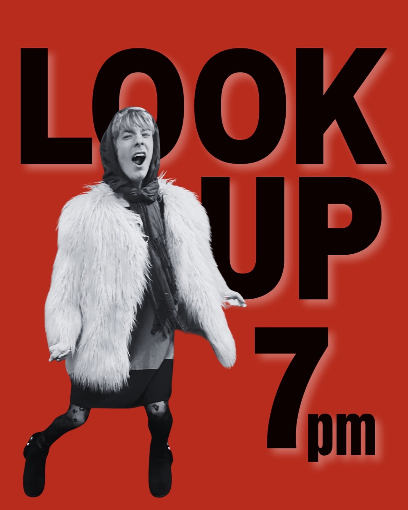 Here is your friendly reminder that this week&rsquo;s performances of Look Up are at 7pm NOT 7.30pm at Peer Place*

* Owing to the nature of the performance and the needs of the performers we will not be opening the space until shortly before 7 pm. T