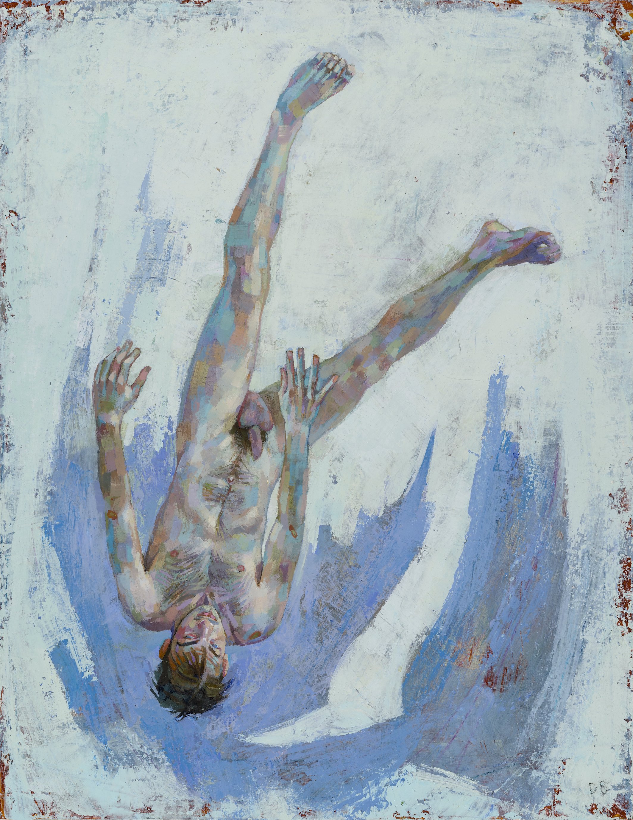 Falling Man I, 2024, 18 x 14 medium.jpeg