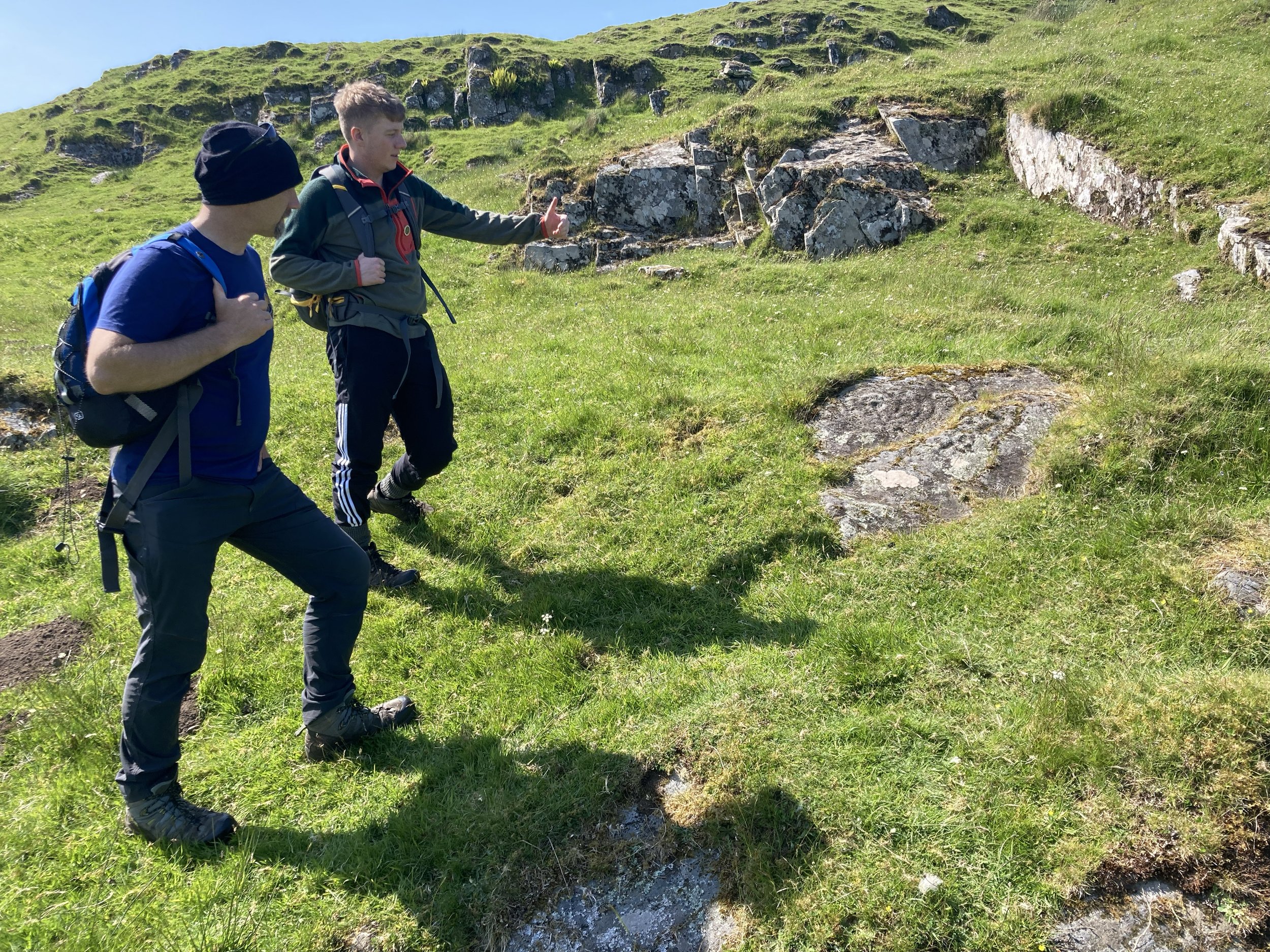 Archaeology Scotland staff examine Site 01.jpg