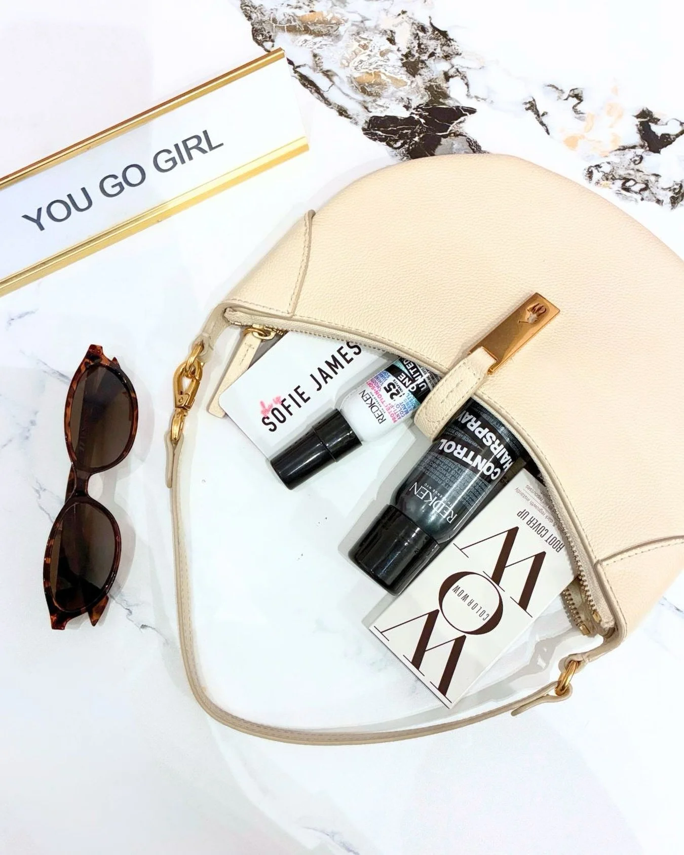 We&rsquo;re on the GO, and this is what we&rsquo;re grabbing when we leave the house ⬇️

RedKen One United: staple item for sure! Great heat protectant, hydrates, detangles and protects against UV rays (pack it in your beach bag) ☀️

RedKen Control H