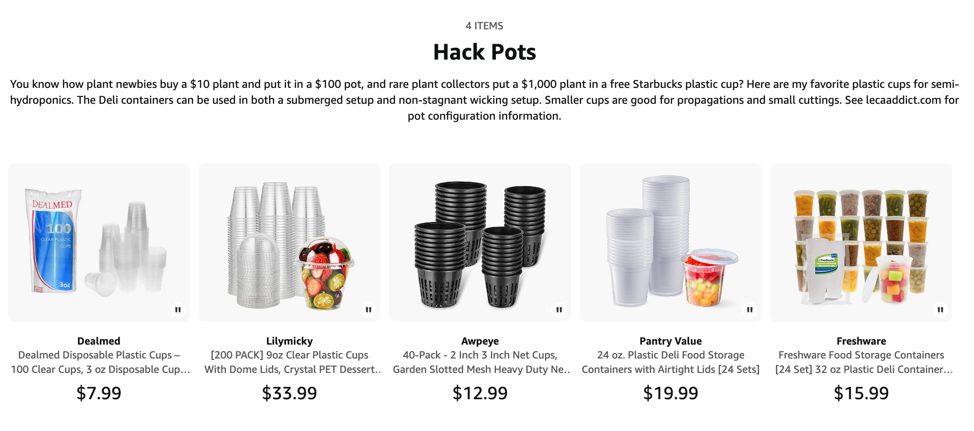 thumbnail image 2 of 6 Pack Self Watering Pots For Indoor Plants 4 Inch Small 2 of 12