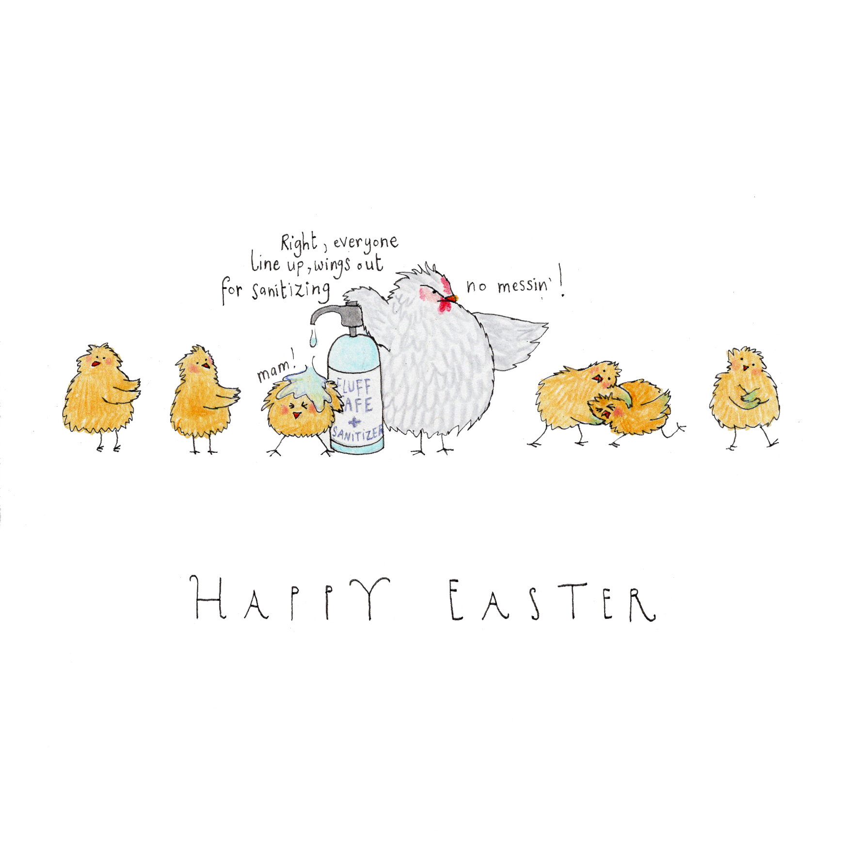 Sanitizing Chicks Easter Card .jpg