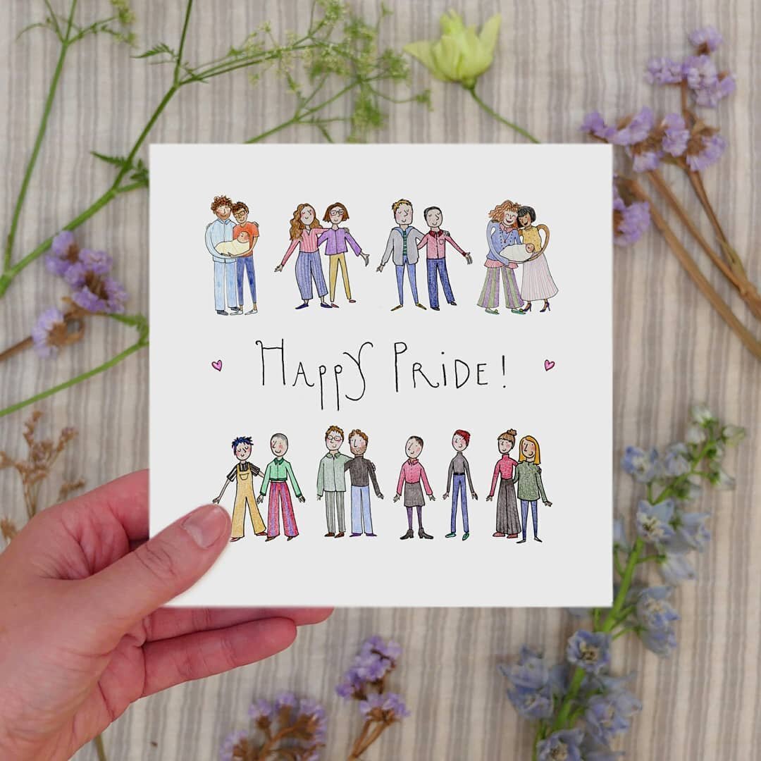 DELIGHTED to say that this newly designed card as well as four other designs are now available to buy in the @dublinpride Hub on Duke Street! All proceeds from the Hub go to Dublin Pride's community partners, so many amazing, deserving charities amon