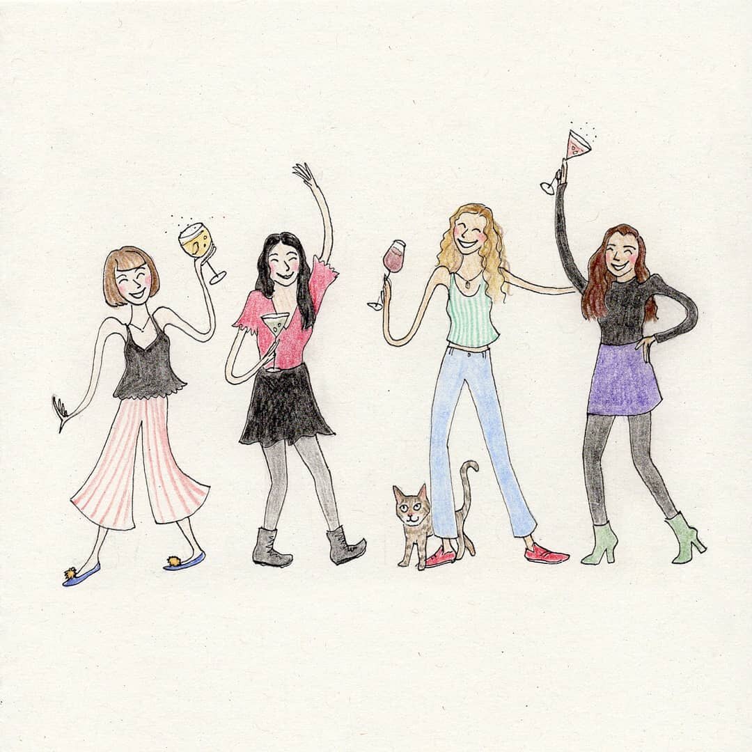 Is it even a party if it doesn't include a cat??

😺🎉

Get in touch to order a personalised card featuring all your favourite galpals or cats or a mixture of both 👍 

#personalisedcard #personalisedillustration #catsofinstagram #catillustration #ca