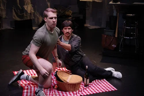 Rafael as Cooper Harlow in Angry Fags, 2025. Photo by Pete Guither.