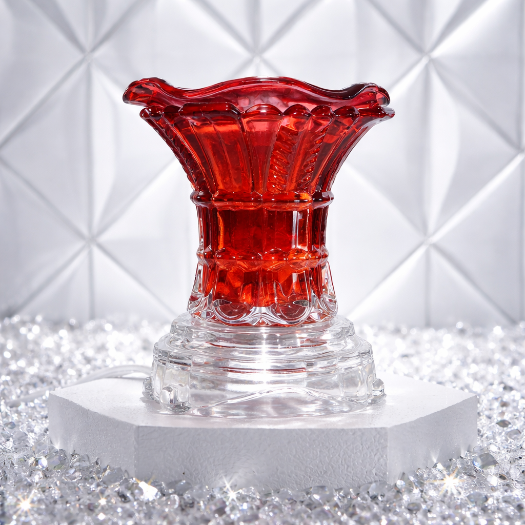 Ruby Radiance Glass Fragrance Warmer