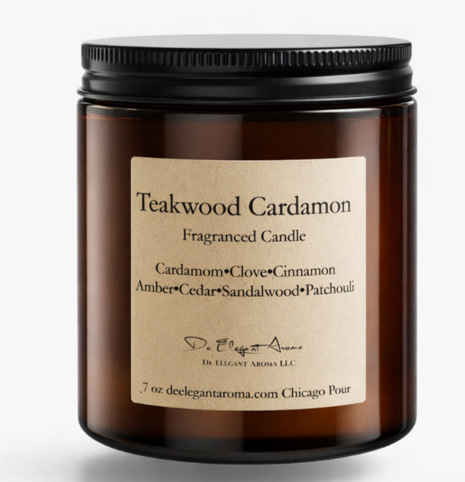Teakwood Cardamom Candle