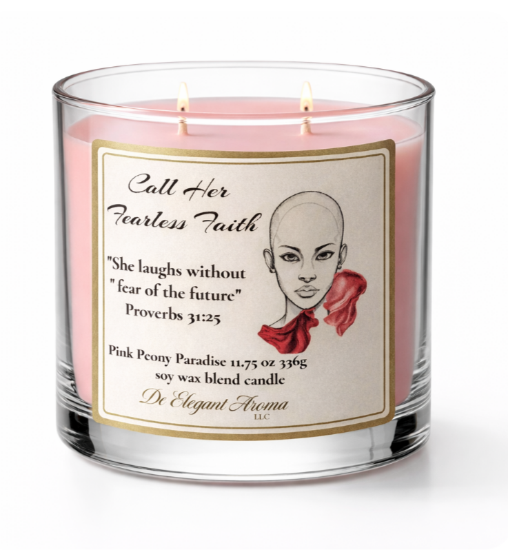 Fearless Faith Pink Peony Paradise Candle