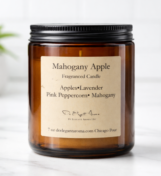 Mahogany Apple Fragranced Candle