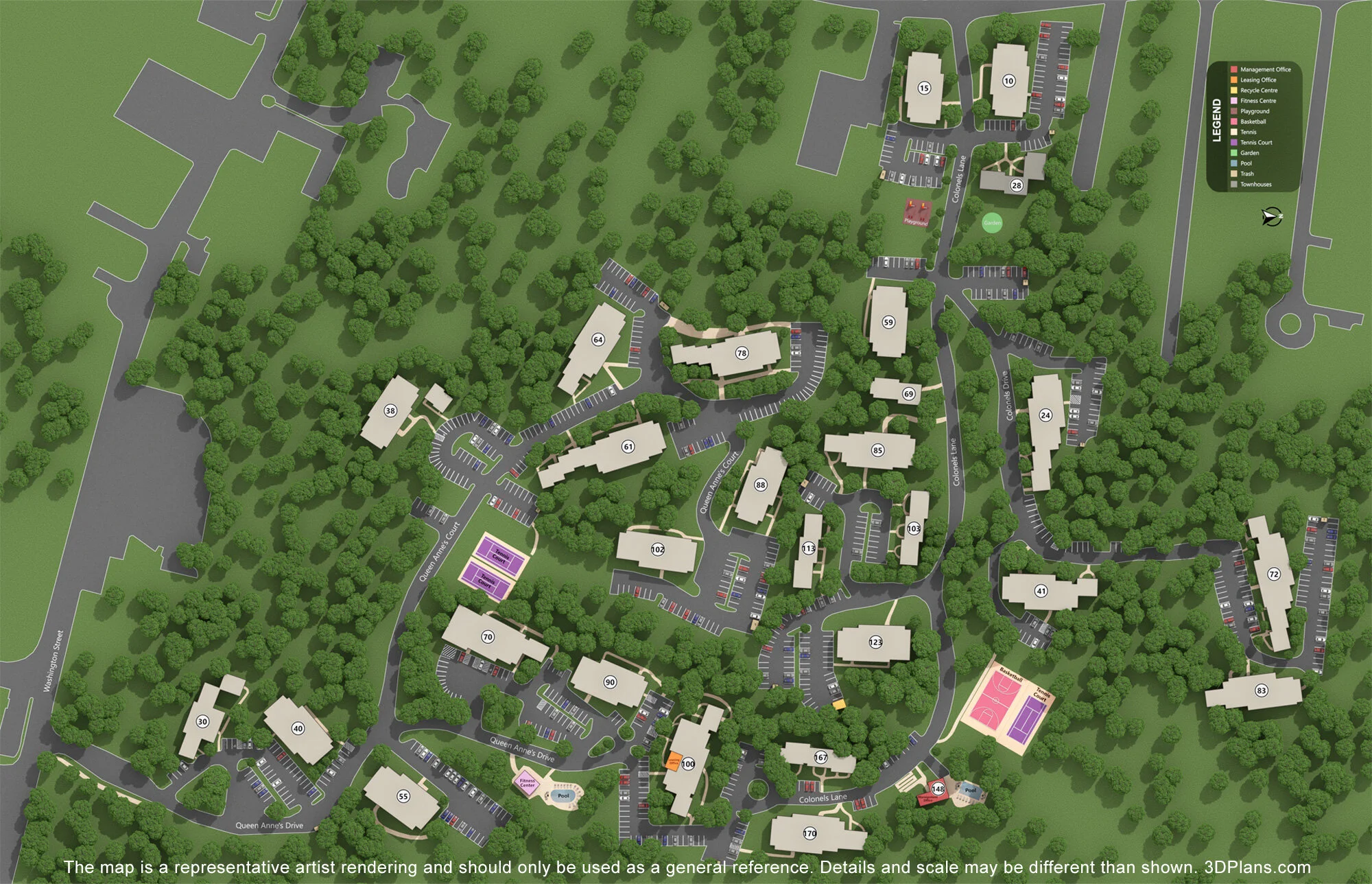 Community Map — Queen Anne's Gate Apartments