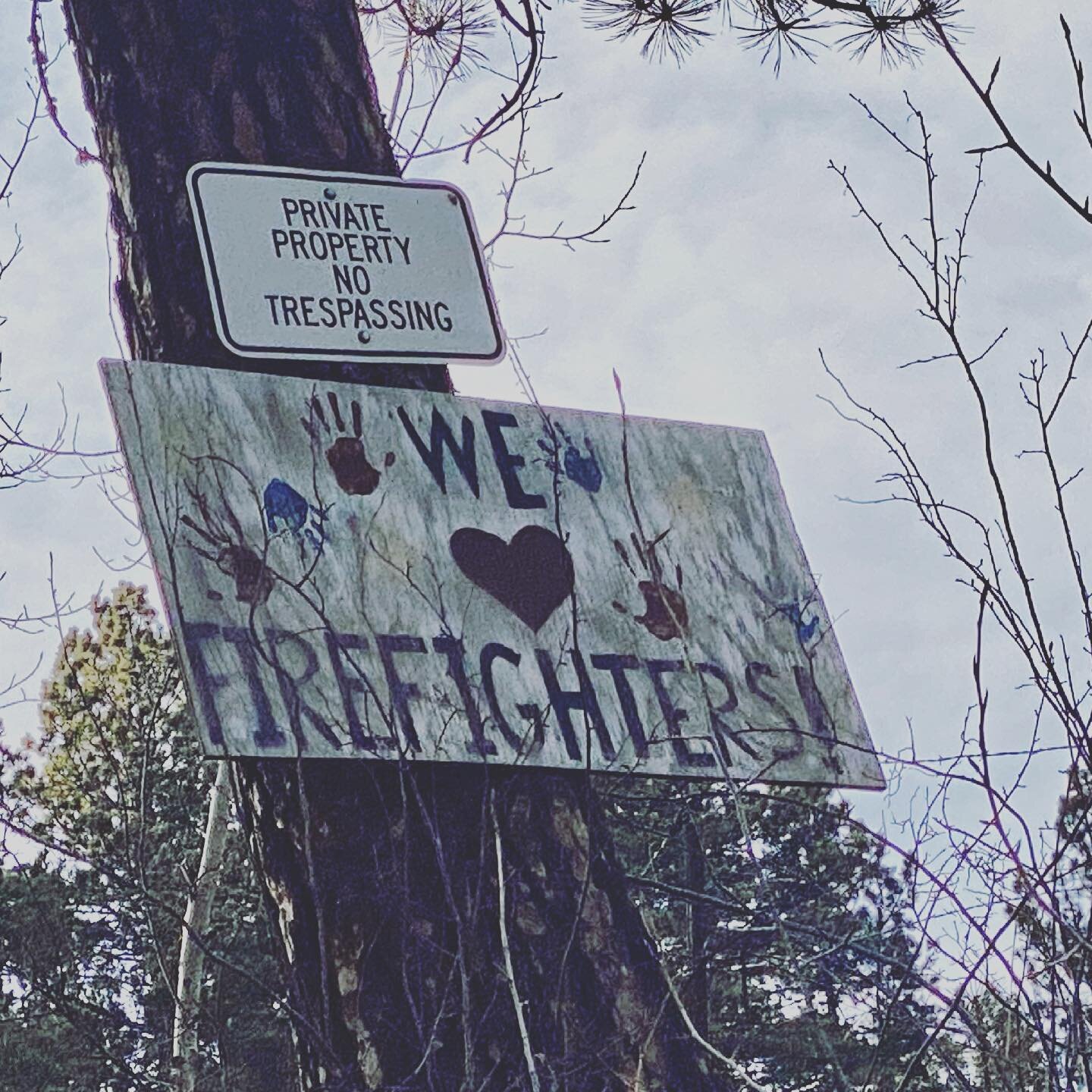 Took a little trip up to Buckhorn Road to visit an @emergencyrv recipient today. More on that trip as time allows but wanted to post this photo we took along the way in an area devastated by the #cameronpeakfire. Because yes, indeed, we love #firefig
