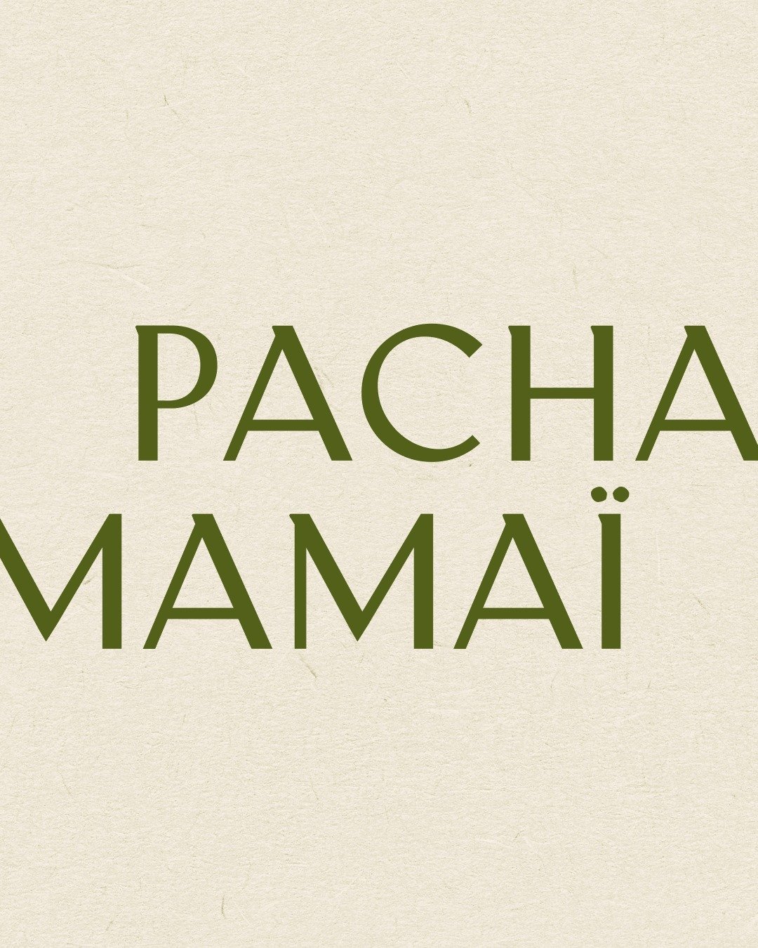 🔍 Zoom sur la typographie du logo de @pachamamai⁠
⁠
Le logo principal de Pachamama&iuml; est le fruit⁠
d'une recherche de simplicit&eacute; et d'&eacute;l&eacute;gance. La typographie, au premier abord simple, a &eacute;t&eacute; travaill&eacute;e s