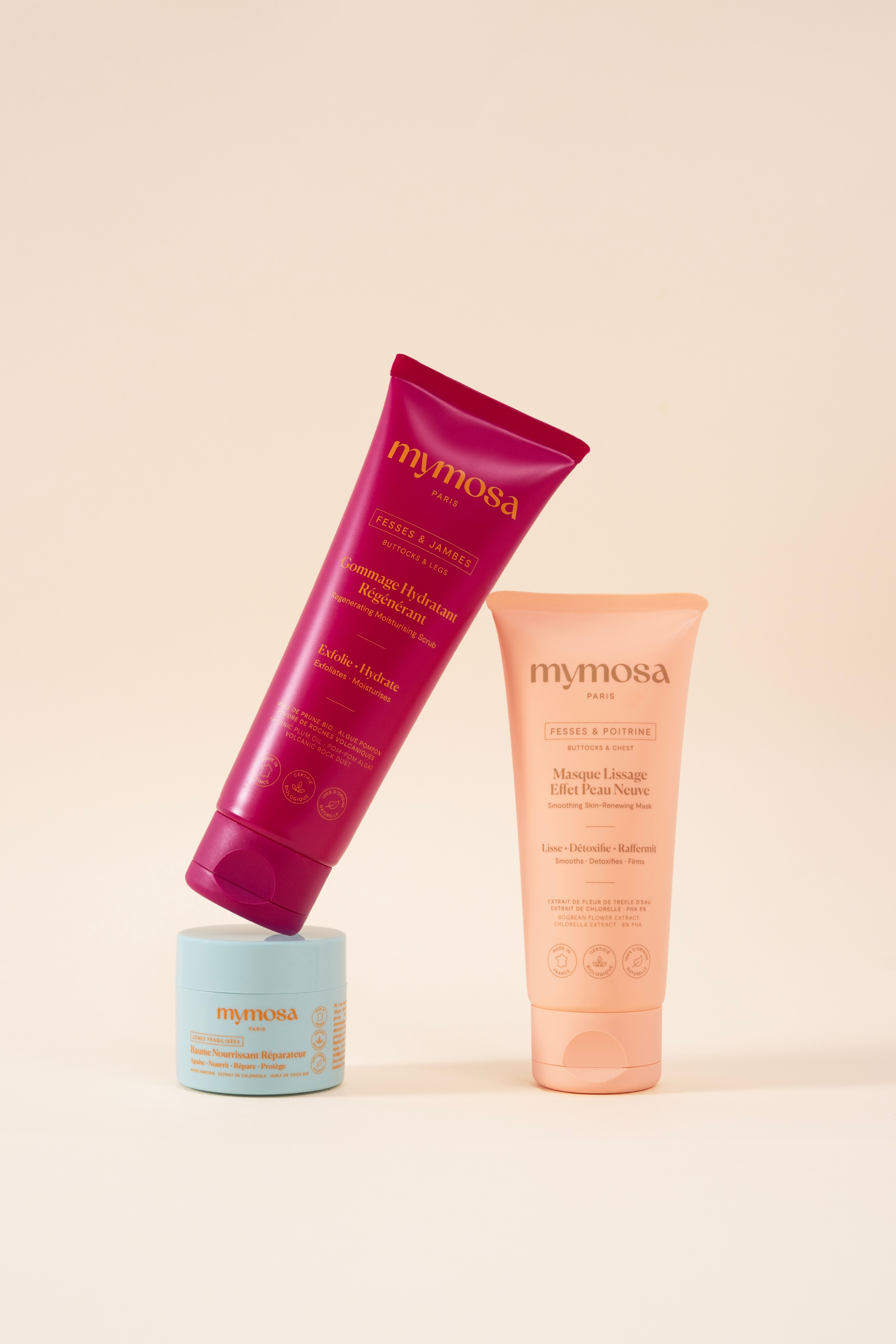 MYMOSA - GOMMAGE ET HYDRATATION - STUDIO NOVEMBRE
