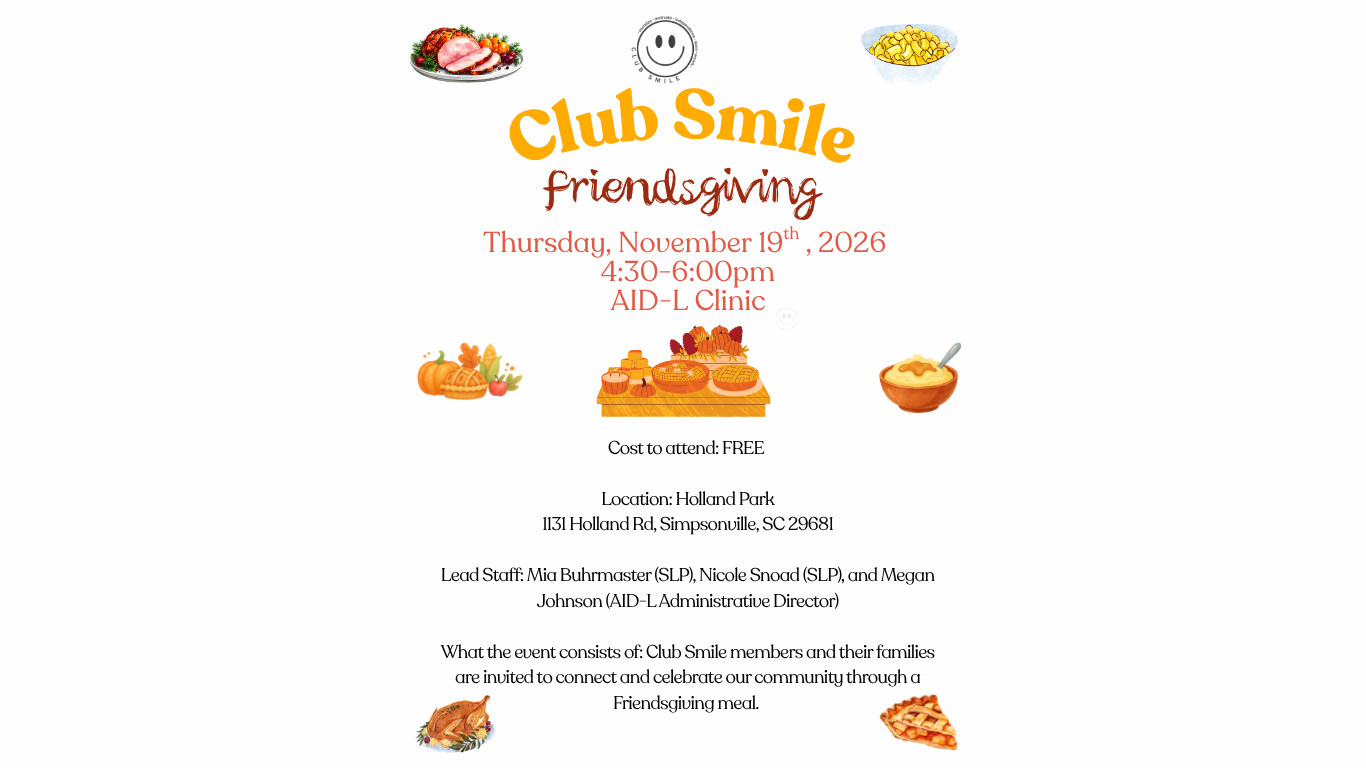 Club Smile Friendsgiving