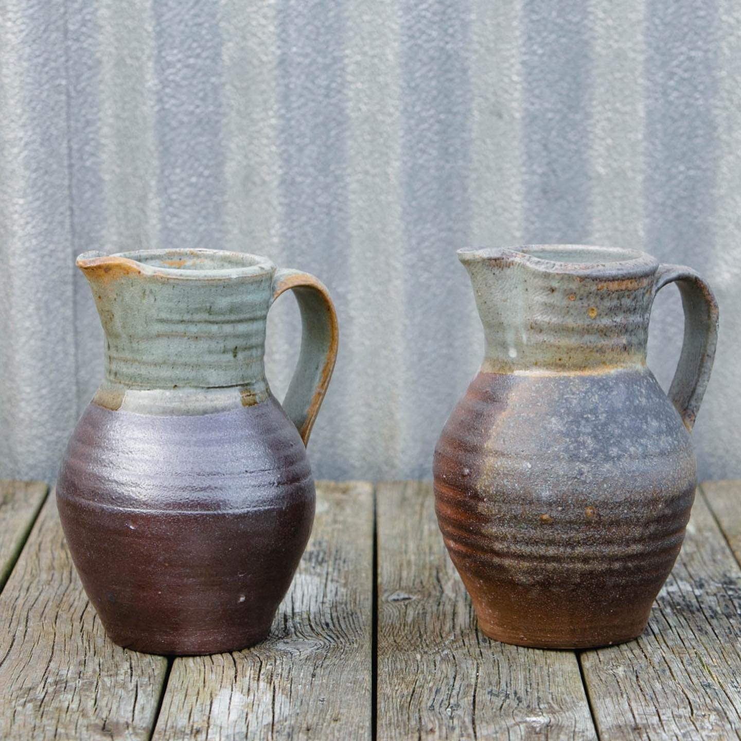 A few of the jugs from this years anagama firing at Myren g&aring;rd. We had some really great results this year, but so much more to learn. Looking forward to next year&rsquo;s one. Stop by the shop (@hvistendahlkeramikk) in Farsund for a closer loo