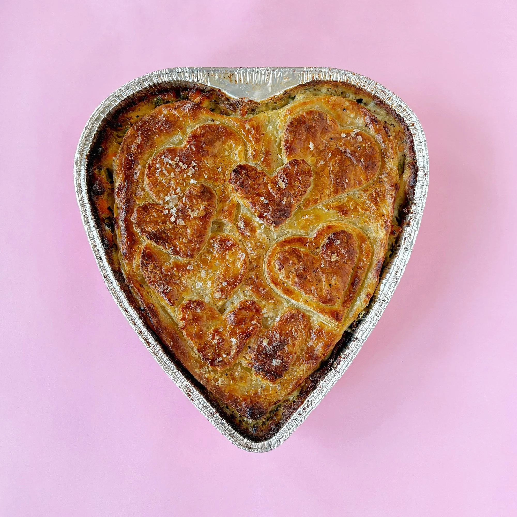 HEART SHAPED CHICKEN POT PIE