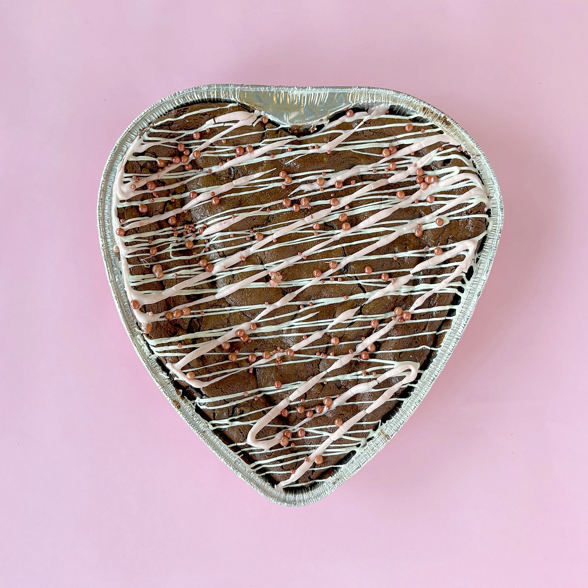 HEART SHAPED CHOCOLATE CHESS BROWNIE