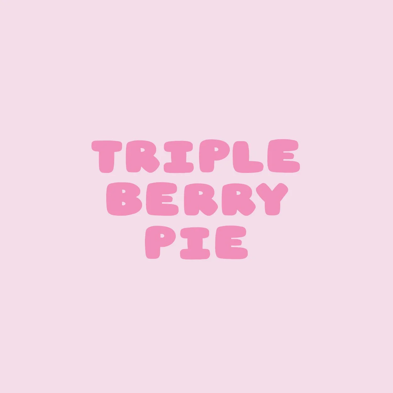 TRIPLE BERRY PIE