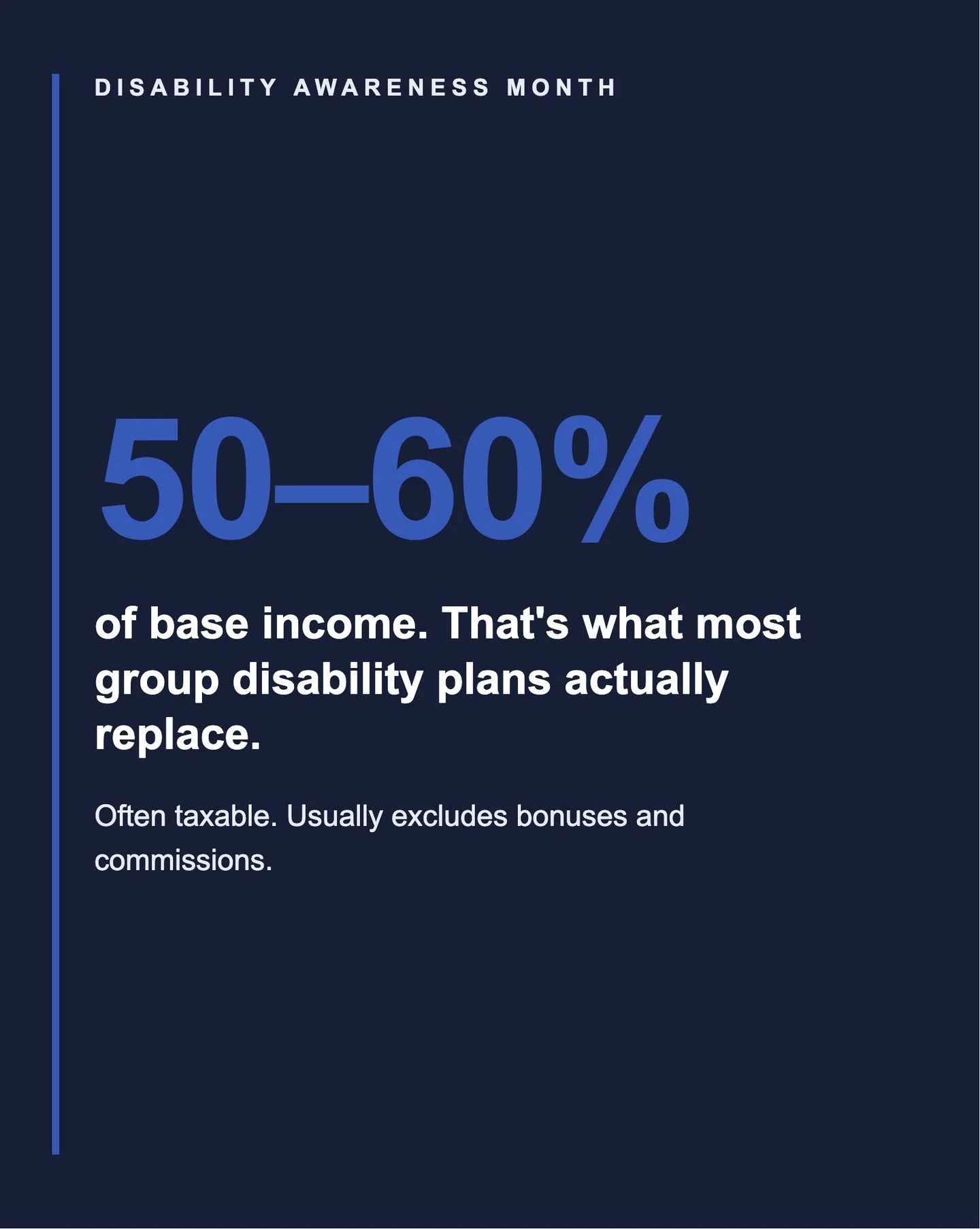 Advisors: here's the gap most clients don't know they have.⁠
⁠
May is Disability Insurance Awareness Month, a good time to ask your clients one question: what actually happens if their income stops tomorrow?⁠
⁠
Most assume they're covered. Group disa