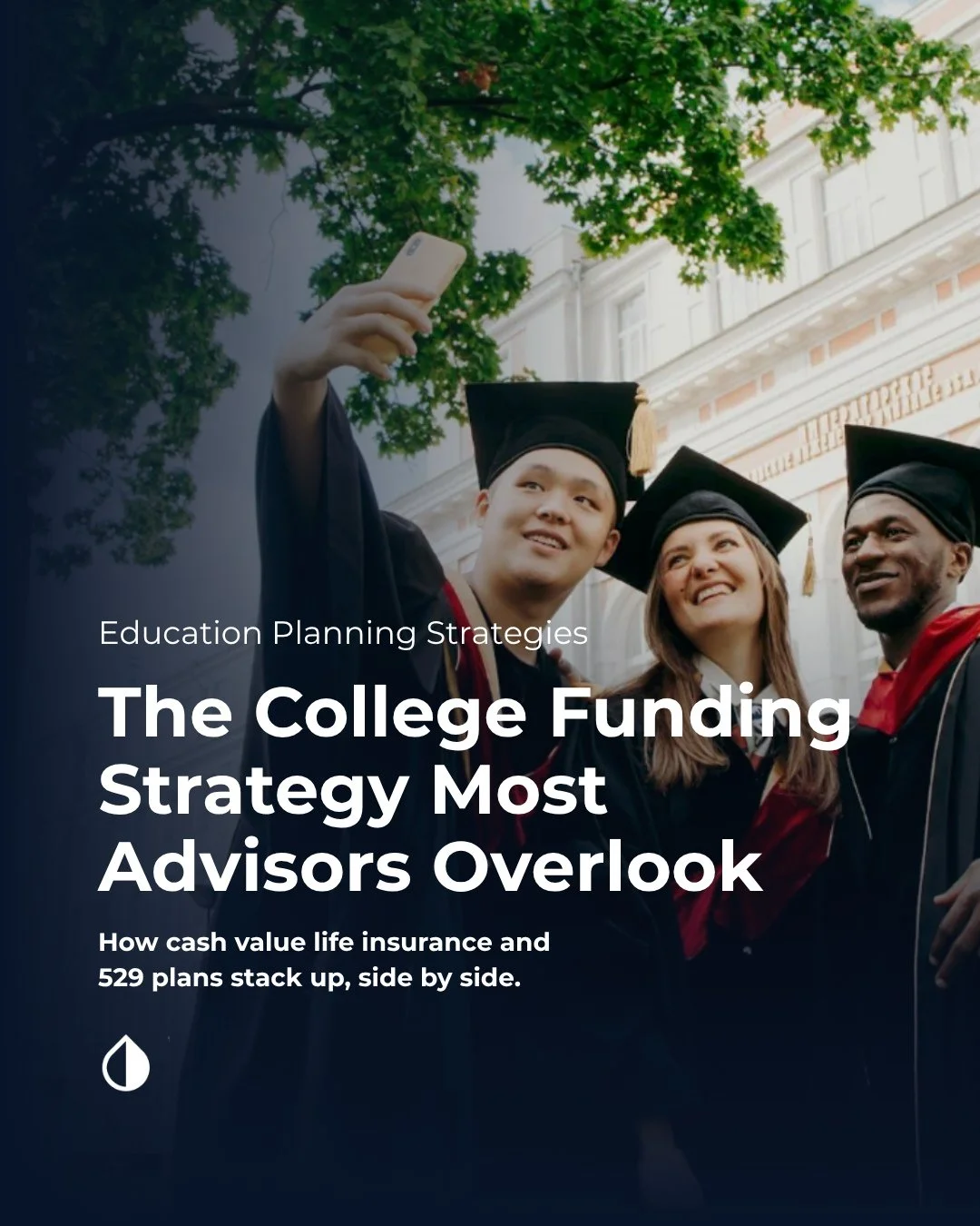 Graduation season has a way of making the number real.⁠
⁠
$30,990 a year for an in-state public college. $65,470 for a private one. Over four years, that can stretch past $120,000 or approach $260,000.⁠
⁠
Most of your clients already know the 529. Fa