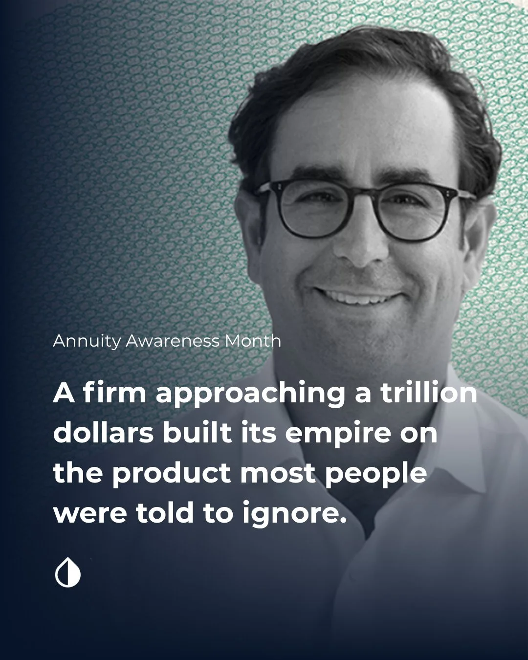 Here's a story most people never hear.⁠
⁠
In 2022, Apollo, one of the most sophisticated investment firms on the planet, completed a merger with Athene. Athene sells annuities.⁠
⁠
A firm that now manages roughly $938 billion didn't end up in the annu