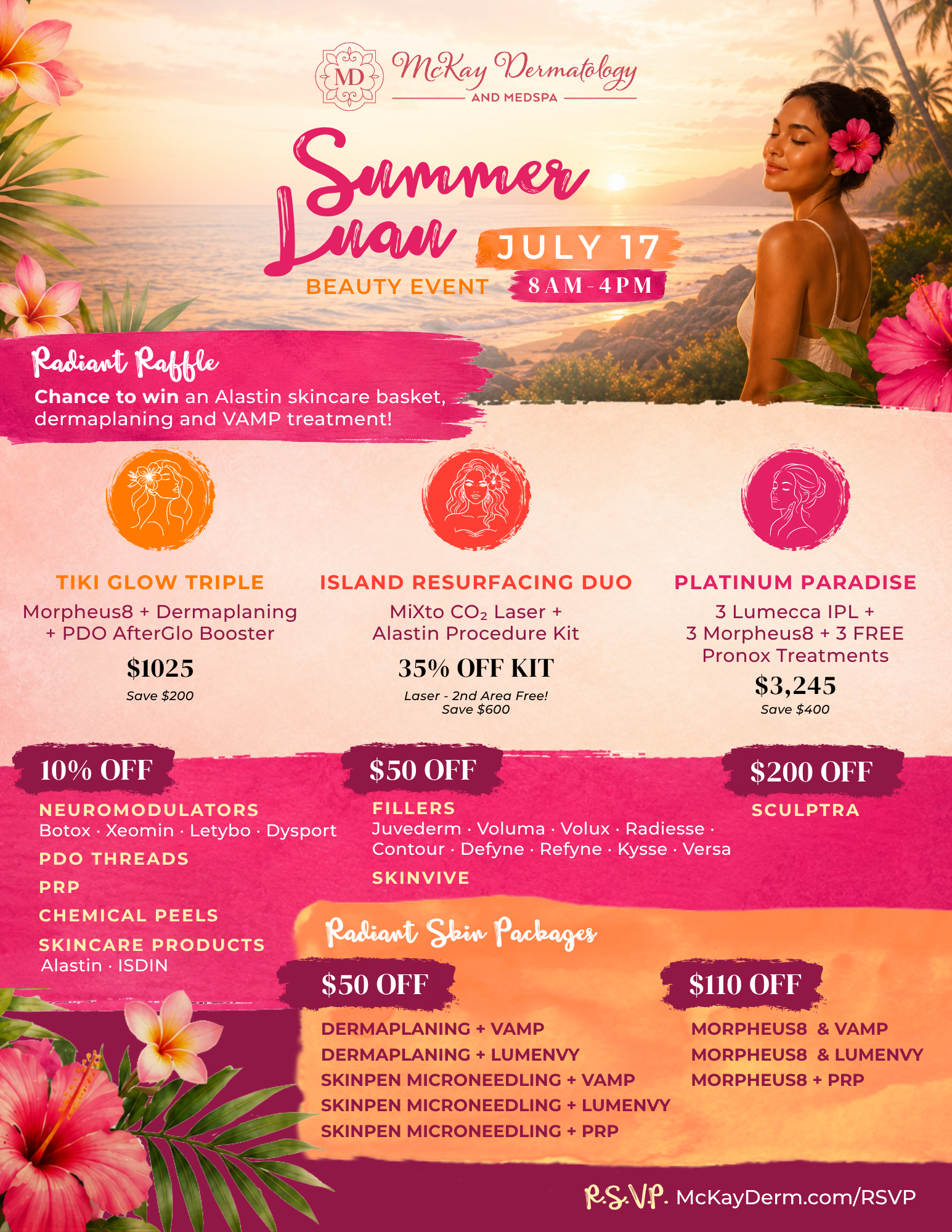 Summer Luau Beauty Event
