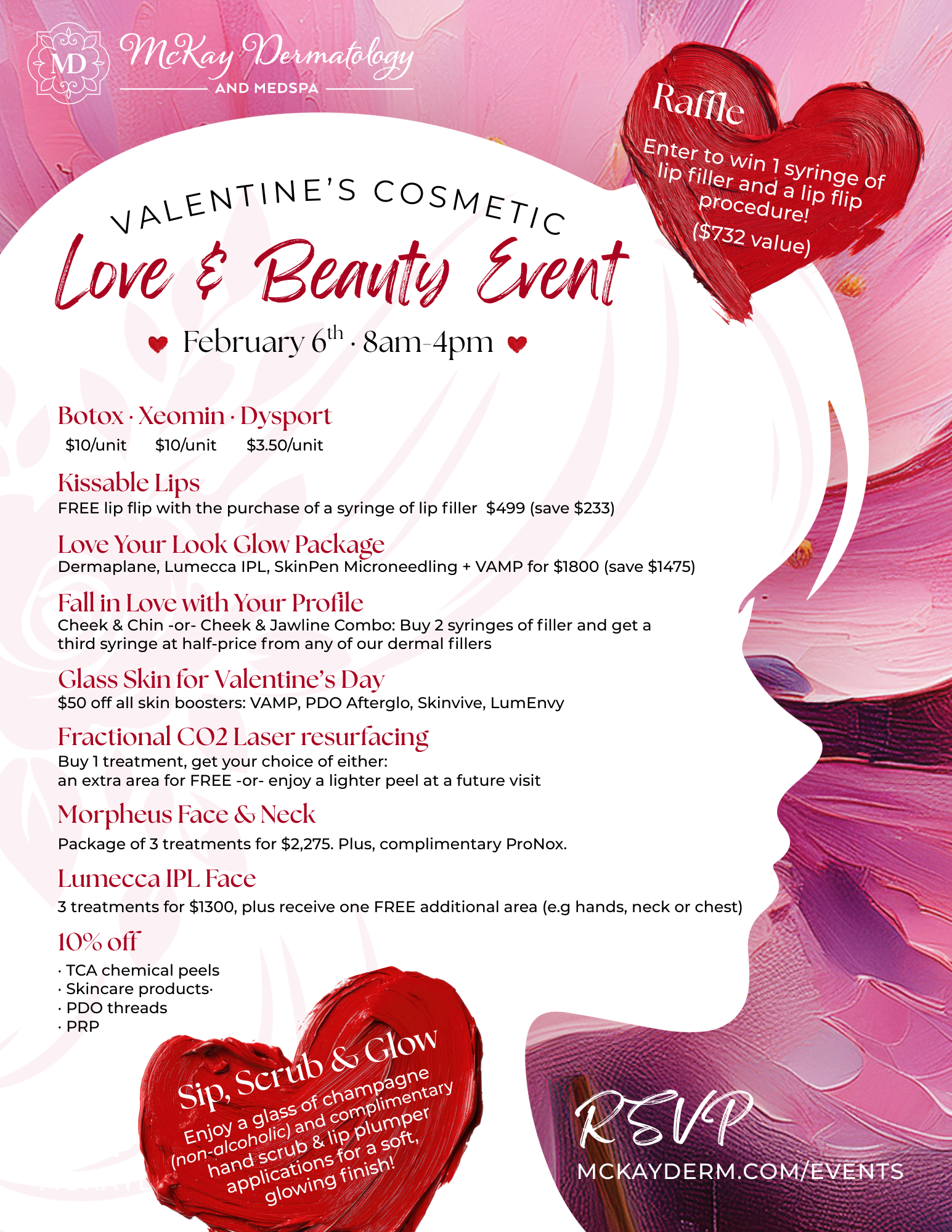 McKay Dermatology & MedSpa Valentine's Cosmetic Event