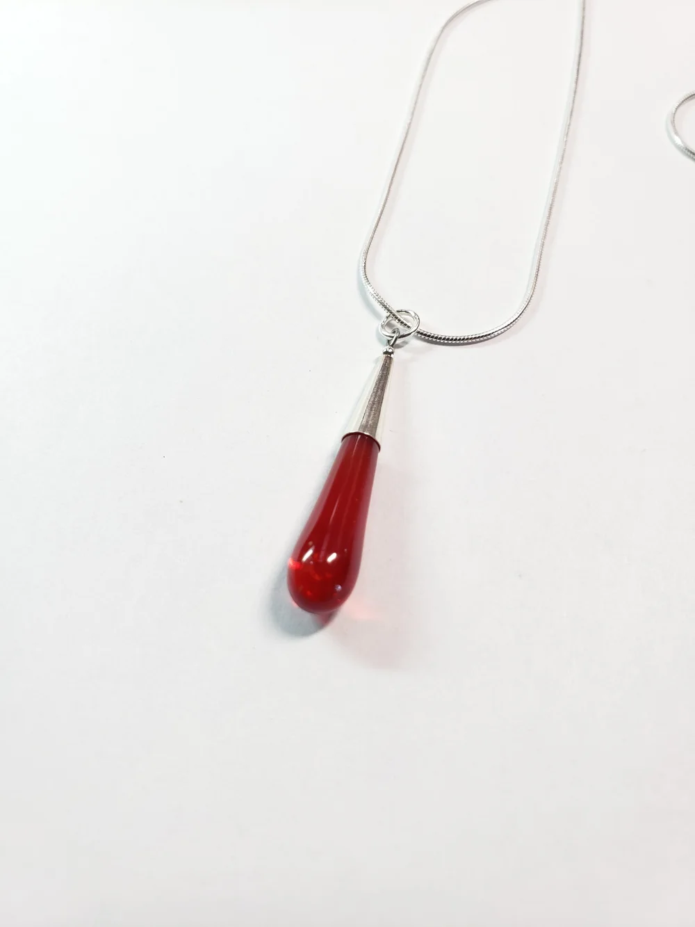 Red drop necklace online