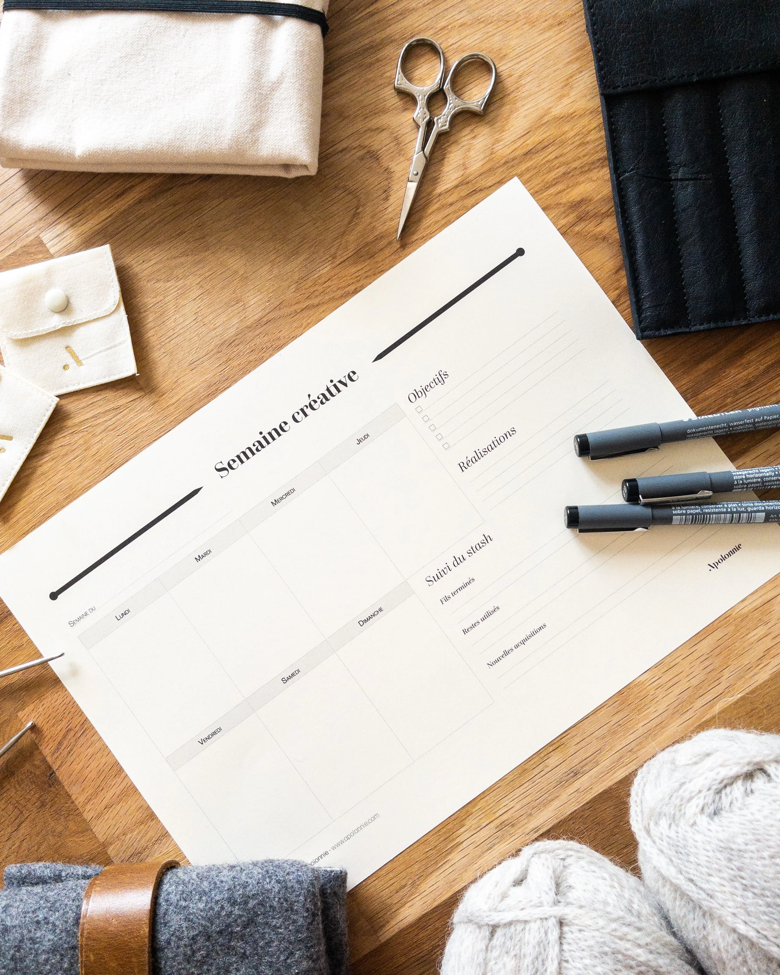 Planner - Semaine créative