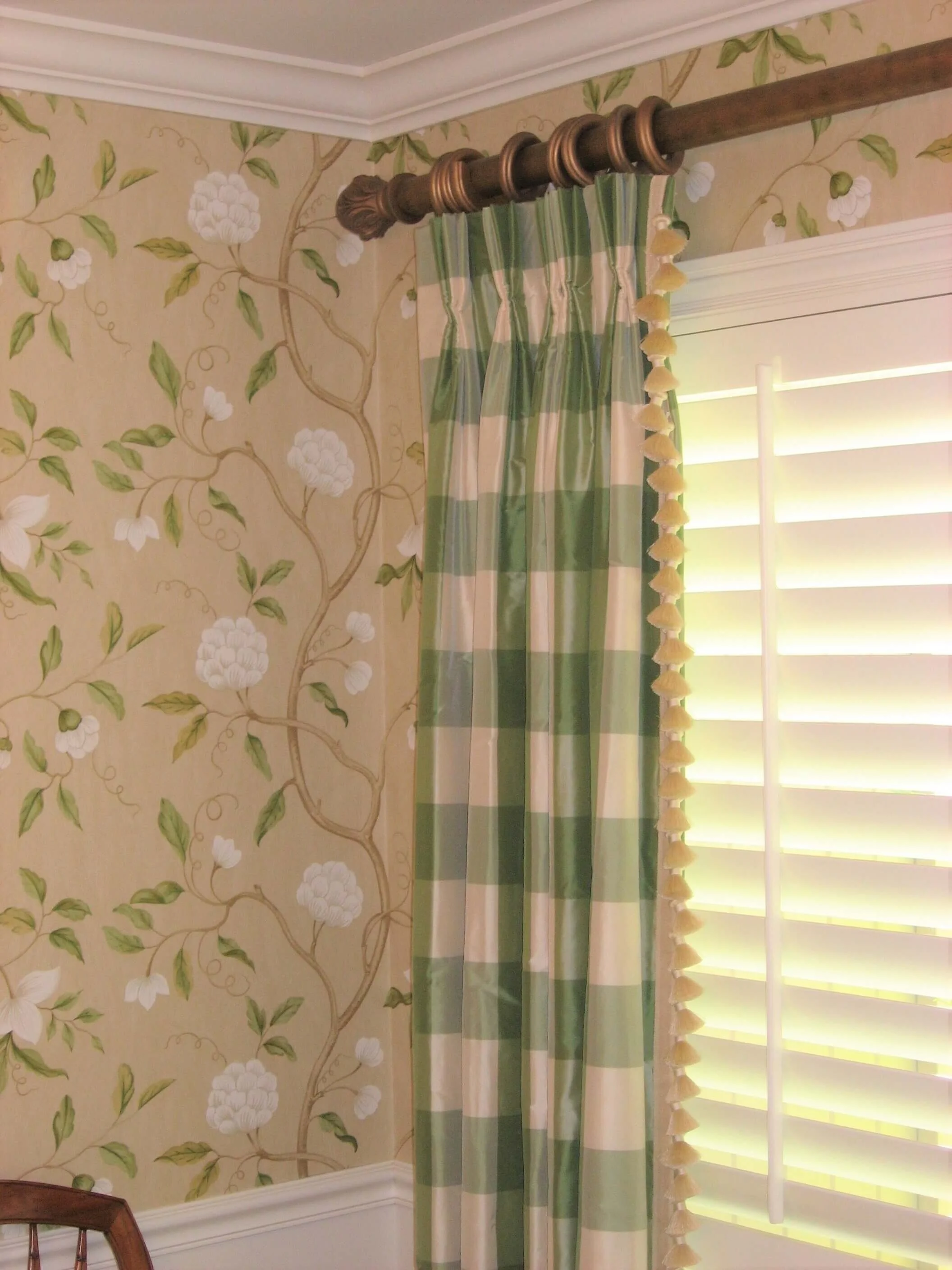 drapery with tassels