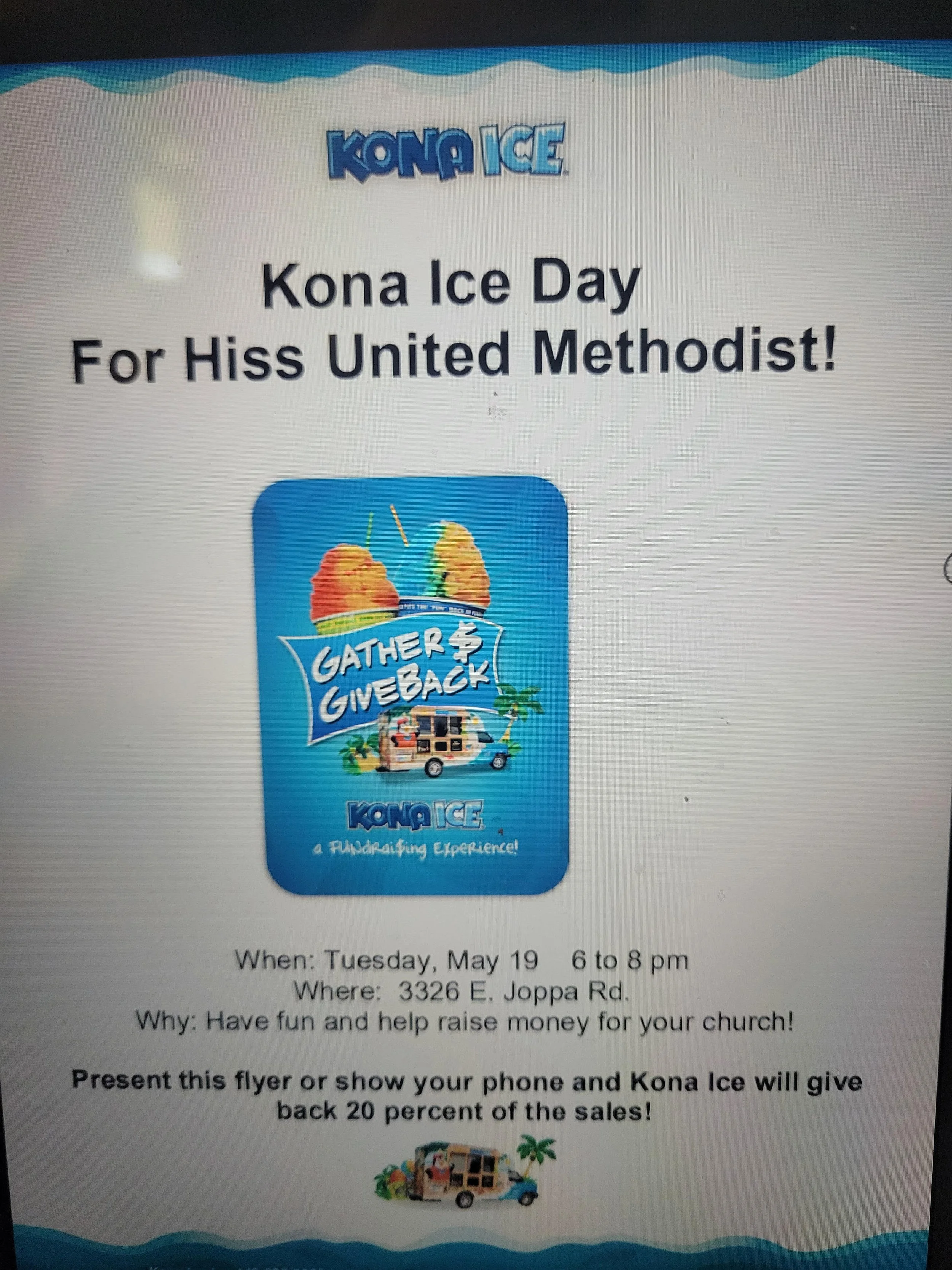 KONA ICE EVENING