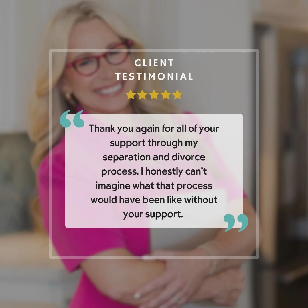 Nothing means more than hearing that this work made a real difference. 💕

I&rsquo;m so grateful to have a front row seat to my clients doing the hardest things they&rsquo;ve ever done.

#happyclientshappyme #amazingclients #lovemyjob #divorcecoach #