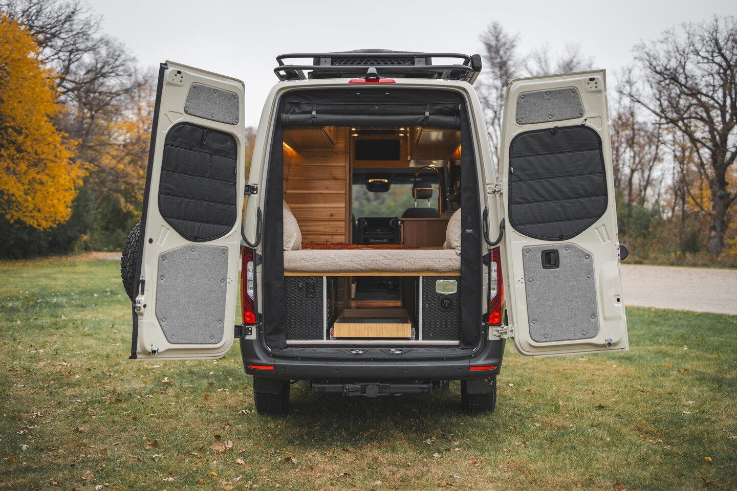 This client-designed camper van is on the road! Our newest and improved MK2, a two-person campervan, featuring a host of exciting enhancements for an authentic off-grid lifestyle and exploration. Keep an eye on our page for more info on the upgrades 