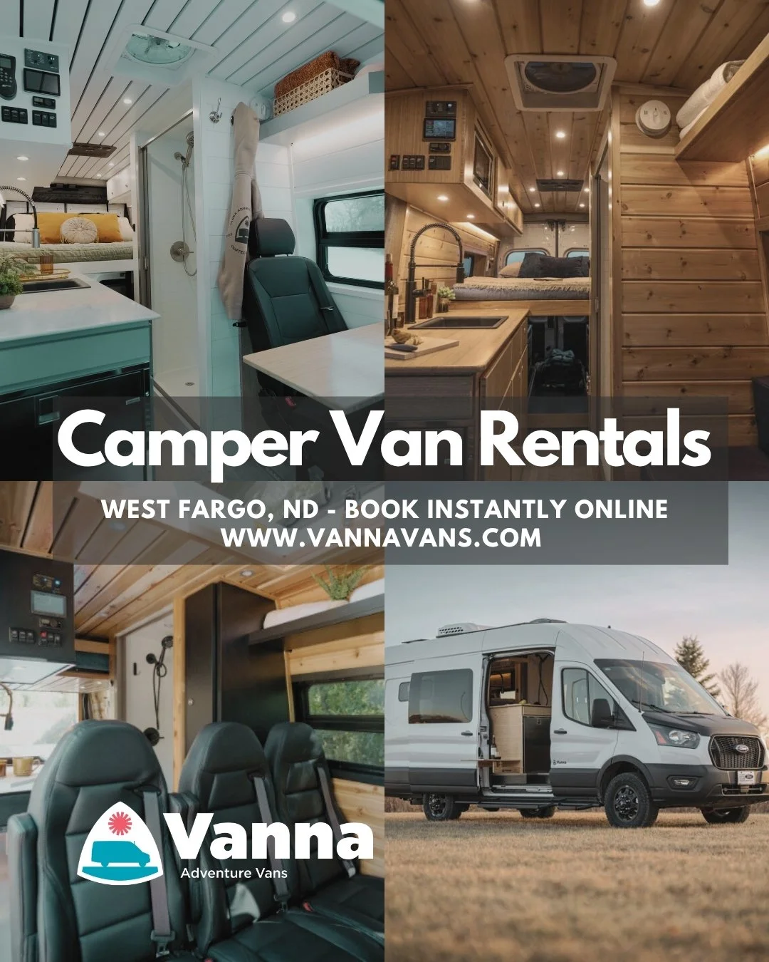 Like and share for a chance to win a fleece lined Vanna Hoody! Winner will be announced July 1st!
For many who may not know - we have camper van rentals right here out of West Fargo, ND! 

There is still some summer availability, and we have openings